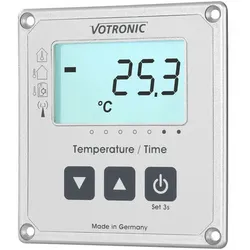 Votronic LCD-Thermometer / Uhr S mit Extern-Sensor - 1253