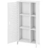 [en.casa] Badezimmerschrank Vansbro 96x48x24 cm WPC Weiß