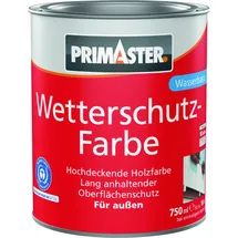 Primaster Wetterschutzfarbe Weiß 0,75 l