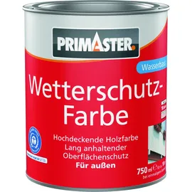 Primaster Wetterschutzfarbe Weiß 0,75 l