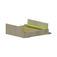 Wendi Toys Sandkasten mit Holzabdeckung und Sitzflächen natur (WE-105)