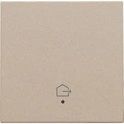 Niko Züblin 157-32902 Abdeckung mit Linse, für vernetzten Einfachschalter, Symbol „Haus verlassen“, champagne coated 15732902