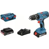 Bosch GSB 18V-21 Professional inkl. 2 x 2,0 Ah + L-Boxx (06019H1109)