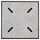 Oviala 70 x 73 x 70 cm grau