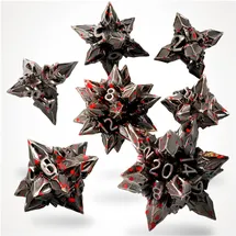 glassstaff Glass Staff Brutal Bane Metal RPG Dice Set