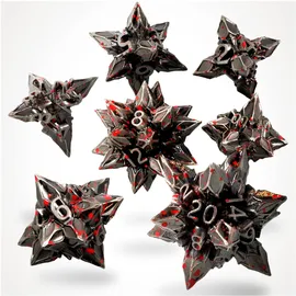 glassstaff Glass Staff Brutal Bane Metal RPG Dice Set
