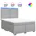 vidaXL Boxspringbett 140 x 200 cm Hellgrau