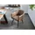 Massivmoebel24 Esszimmerstuhl Iron Label Stuhl Echtleder beige/braun