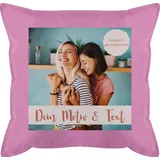 Kissen 50x50 - eigenem - Eigenes Foto I Eigenes Bild - 50 x 50 cm - Pink - fotokissen fotopolster selbst drucken druck schmusekissen fotodruck photokissen selber gestalten photo männerkissen