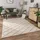 Paco Home Teppich Wohnzimmer Schlafzimmer Kurzflor Boho Skandi Raute 3D Grau Anthrazit, Grösse 120x160 cm - Beige