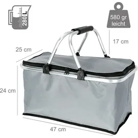 Cepewa Einkaufskorb grau 30 L