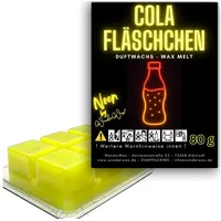 WonderWax Duftwachs WonderWax® Neon Duftwachs 6 Würfel, (Cola Fläschchen), Duftrichtung: Cola Fläschchen