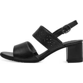 Jana Damen Sandalen mit Absatz Festlich Vegan, Schwarz (Black), 39 EU