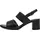 Jana Damen Sandalen mit Absatz Festlich Vegan, Schwarz (Black), 39 EU