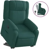 vidaXL Relaxsessel mit Aufstehhilfe Polyester 50 x 99 x 59,2 cm Dunkelgrün