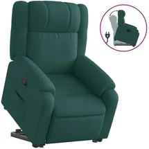 vidaXL Relaxsessel mit Aufstehhilfe Polyester 50 x 99 x 59,2 cm Dunkelgrün
