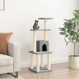 vidaXL Kratzbaum mit Sisal-Kratzsäulen 105 cm grau