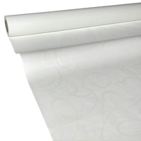JUNOPAX Papiertischdecke LOOP weiß 50m x 0,75m, nass- und wischfest