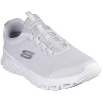 SKECHERS Herren, Low-Top Sneaker Glide-Step SYLO, Männer Slip-On,Mokassins,Halbschuhe,Slides,Schlupfschuhe,schluepfschuhe,Weiß WHT,45