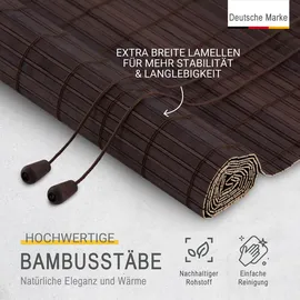 Sol Royal Bambusrollo 80 x 220 cm Braun