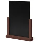 Showdown Displays Stativ-Kreidetafel Natura Tisch, A4 dbr