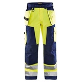 BLÅKLADER Blakläder unisex Warnschutzhose 1568 gelb, marine Größe 21