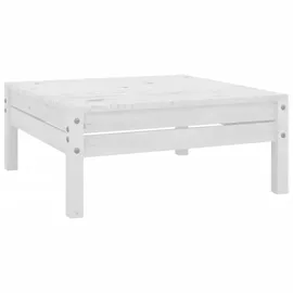 vidaXL Garten-Lounge-Set 8-tlg. Massivholz Kiefer weiß