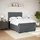 vidaXL Boxspringbett 140 x 200 cm Dunkelgrau