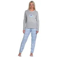 Normann-wäschefabrik NORMANN Pyjama langarm Schlafanzug Karo-Muster - 74735 in