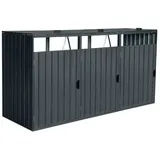 Home Deluxe Cubo für 3 Tonnen 80 x 80 x 122 cm anthrazit