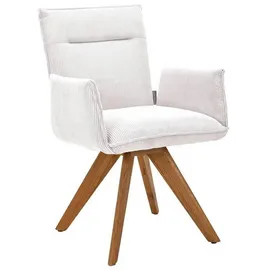 Johann Jakob Armlehnstuhl Creme, Wildeiche, massiv, 59x87x62 cm, (1475023671)