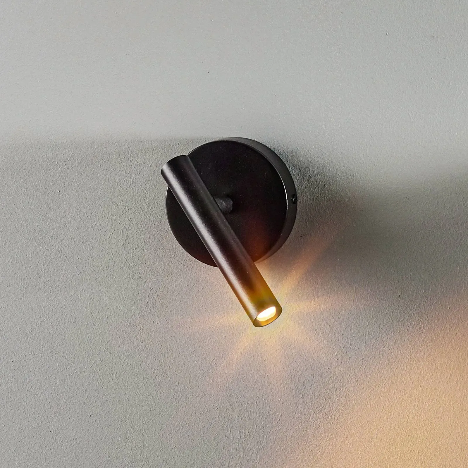 Wandlampe Sopel SIGMA, dimmbar, schwarz, für Wohn- / Esszimmer, Metall, Modern, Wandleuchte, Wandlampe Innen - 16 cm - 10 cm - 15 cm