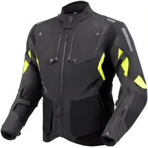 Rebelhorn Hiker 4 Motorrad Textiljacke Schwarz/Grau/Gelb M