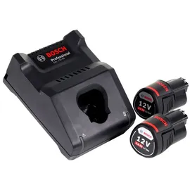 Bosch GAS 12V Professional inkl. 2 x 3,0 Ah Akku + Ladegerät + L-Boxx