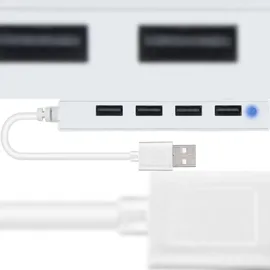 Speedlink SNAPPY SLIM USB Hub 4-Port, USB 2.0, Passive, White