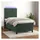 vidaXL Boxspringbett 100 x 200 cm Dunkelgrün