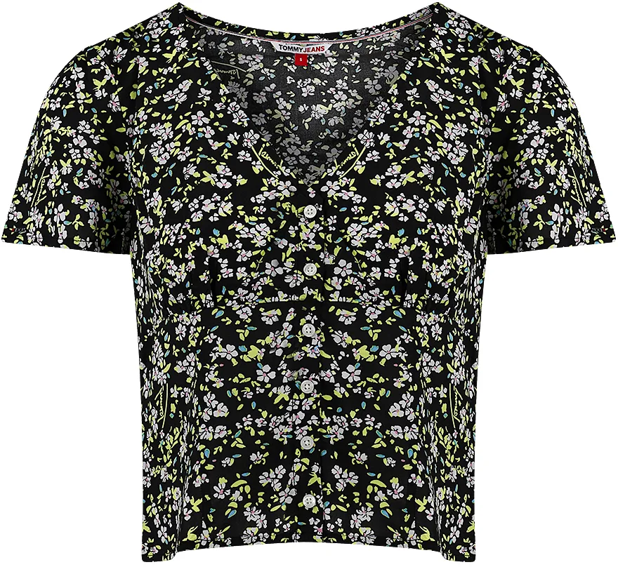 Tommy Hilfiger Damen Bluse TJW FLORAL PRINT Floral Print 0Gj M