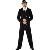 Fun Shack Kostüm Gangster 20er Jahre Herren, Mafia Anzug, Perfekt für Karneval und Halloween, L
