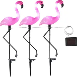 Hi Solarleuchte Kunststoff 9,0 cm 3er Set pink
