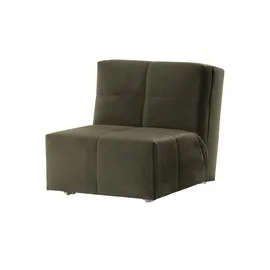 Nehl Schlafsessel Solino Velours 85 x 85 x 102 cm Grün mit Schlaffunktion