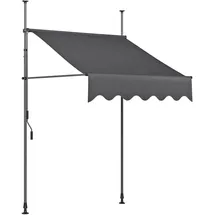 Garden Pleasure Klemmmarkise 200 x 120 cm granit