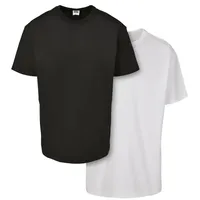 URBAN CLASSICS Organic Basic Tee 2-Pack in Schwarz, Größe M