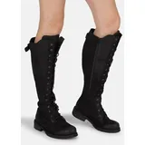 felmini wide fit Stiefel in Schwarz 37