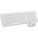 Logitech MK950 Signature Slim Combo Off-White, Logi Bolt, USB/Bluetooth, DE (920-012484)