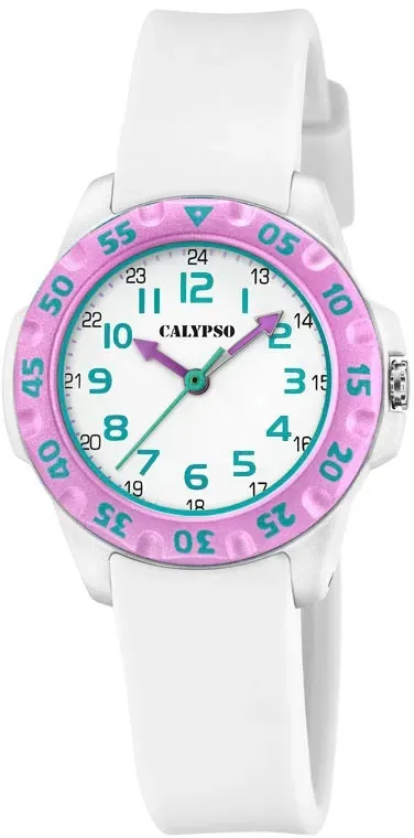 Quarzuhr CALYPSO WATCHES "My First Watch", weiß, Armbanduhren, Jungen, Quarzuhr, Armbanduhr, Kinderuhr, bis 10 bar wasserdicht, ideal als Geschenk