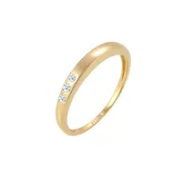 Elli DIAMONDS Verlobung Trio Diamant (0.06 ct.) 585 Gelbgold Ringe Damen