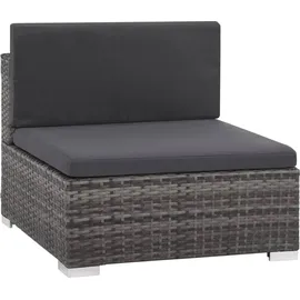 vidaXL Garten-Lounge-Set 8-tlg. grau