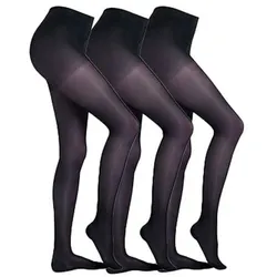 Feinstrumpfhose CAMANO "Strumpfhose 3er Pack", Damen, Gr. 40/42, blau (navy), 78% Polyamid 22% Elasthan, Strumpfhosen