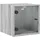 vidaXL Nachtschrank mit Glastür 35 x 37 x 1000 cm Grau