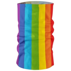 Maskworld Kostüm Schlauchschal Regenbogen, Elastisches Halstuch für alle Gelegenheiten bunt